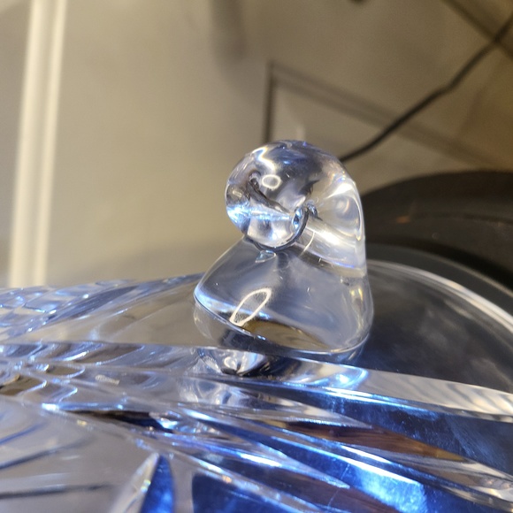 Antique French Cut Crystal Glass Magnum Ice Bucket 9 1/4" - Picture 9 of 9